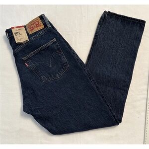 Levi's 501 Original Men’s 27x30 Classic Fit Jeans in Dark Indigo Denim NWT